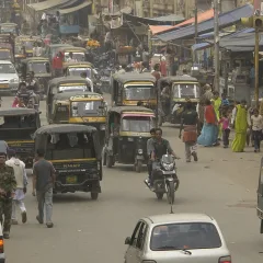 ভারতের একটি মহাসড়কে যানবাহন