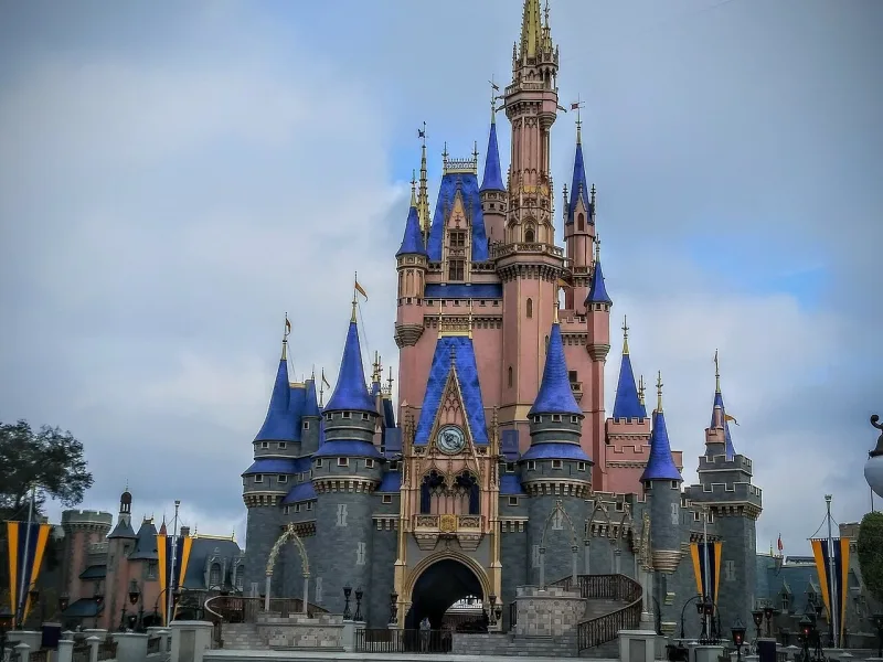 A theme-park castle